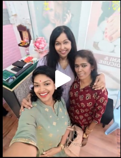 Clients visiting Neerosha Beauty studio