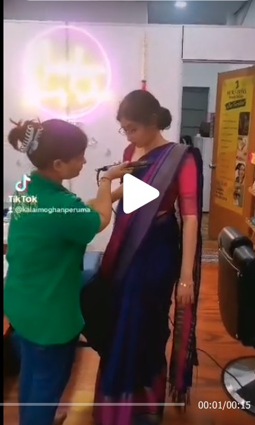 Saree draping service video still